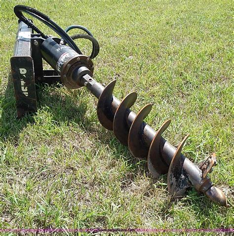 skid steer auger post hole digger attachment|skidsteer post hole digger.